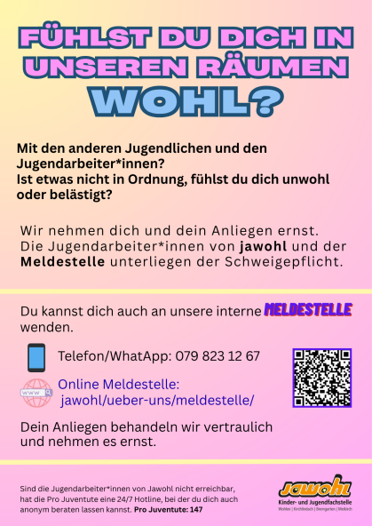 Plakat Meldestelle
