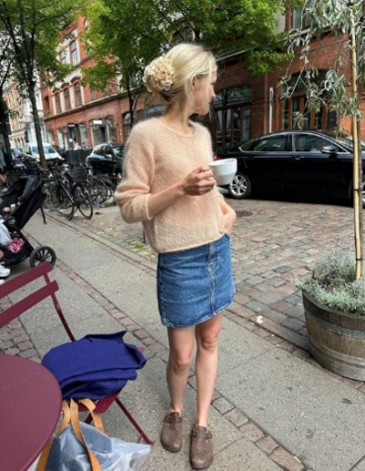 Pullover Top-Down stricken