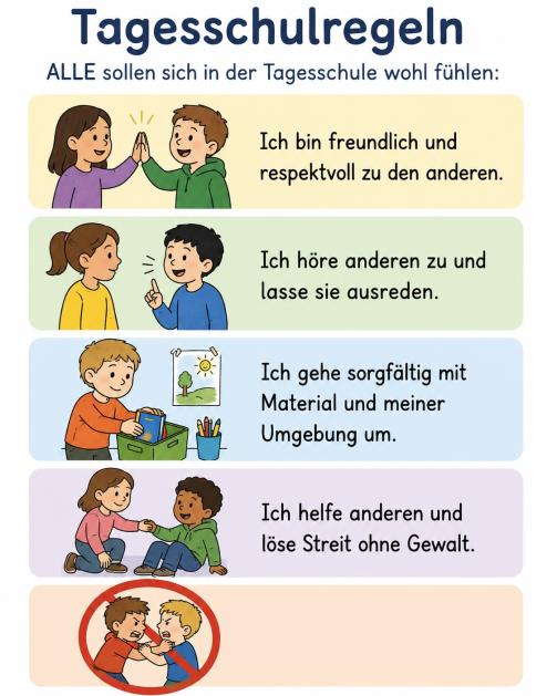 Regeln der Tagesschule Wohlen