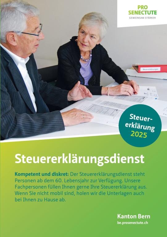 Steuererklärung leicht gemacht - Pro Senectute unterstützt